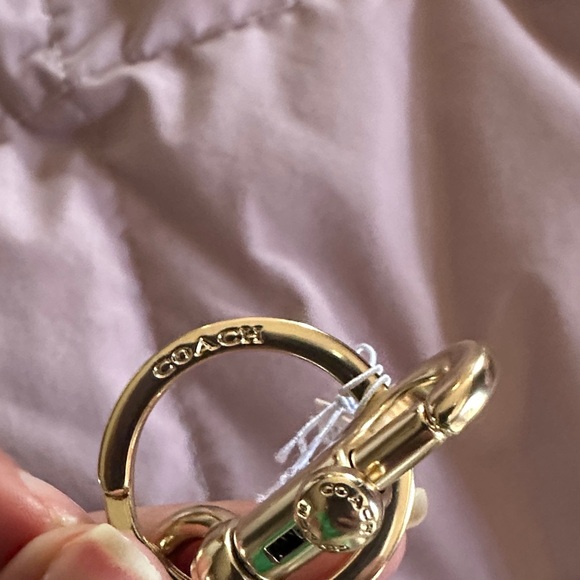 NWT Coach Mini Bag in White with Gold Stars - Picture 7 of 8